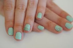 Mint Green Nails, Glittery Nails, Mermaid Diy, Mermaid Nails, Sparkle Nails, Beautiful Nail Art, Fancy Nails