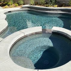 Symphony, 6 x 6 Porcelain Tile | KAWA-51 | Fujiwa Pool Tile Pool Waterline Tile, Porcelain Pool Tile, Waterline Pool Tile, Pebble Tec Pool, Pool Makeover, Backyard Spa, Travertine Pool Coping, Florida Pool, Dream Backyard Pool