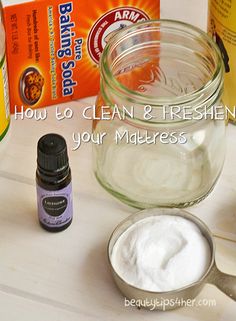 the ingredients to make homemade deodorant are shown in front of an open jar