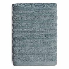 a blue towel on a white background