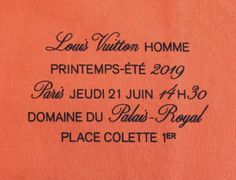 an orange shirt with writing on it that says louis vuitton home printemps - ete 2009