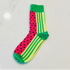 Knock Your Socks Off As Well As Everyone Else's With These Whimsical Socks. Comfortable, Stylish And Fun These Socks Make A Great Gift For Someone Else Or Yourself. Unisex. Stretchy Fit, Fits Most Adults. From A Ladies Size 7/8 To A Men’s 14. Watermelon Cosmo, Tetris Design, Bombas Socks, Tommy Bahama Dress, Argyle Socks, Mens Dress Socks, Sock Drawer, Blue Socks, Sock Packs