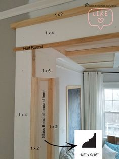 the measurements for wood framing are shown in this photo