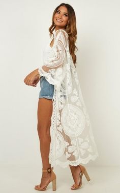 Lace Beach Dress, Boho Mode, Long Beach Dress, Lace Kimono, Lace Jacket, Boho Kimono, Boho Lace, Kimono Cardigan