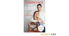 the book cover for counting the cost by julia dugogar is on sale now