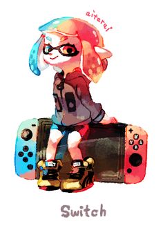 Inkling Girl, Squid Girl, Nintendo Splatoon, Splatoon 2 Art, Nintendo Fan Art, Splatoon Comics, Art Mignon, Nintendo Characters, Nintendo Art