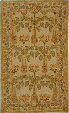 Safavieh Anatolia An542 Ivory Area Rug main image Craftsman Rugs, Medieval Aesthetic, Wallpaper Ceiling, Vintage Throws, Craftsman Style Home, Rental Decorating, Arts Crafts Style, Cream Area Rug, Ivory Area Rug