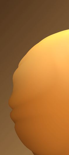 an image of a large yellow object in the middle of a brown background with light coming from behind it