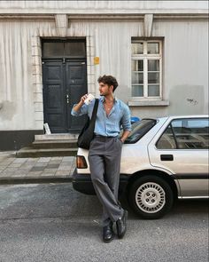 Look 80s, Money Men, Mens Smart Casual Outfits, Herren Style, Mens Summer Outfits, Smart Casual Men