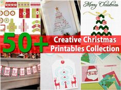 the 50 + creative christmas printables collection