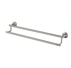 stainless steel towel rack with two bars on each side and one bar at the end