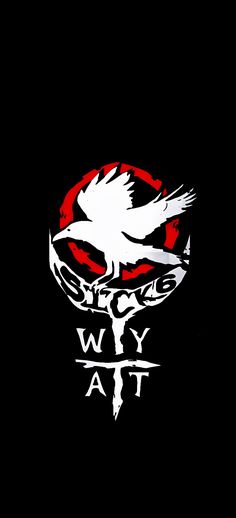 a black background with a white bird on it and the words way at in red