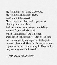 a poem written in black ink on white paper with the words, my feelings are not god