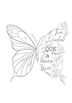 a butterfly with words on it that say,'que faz gente juan