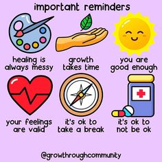 a poster with the words, important reminders and other things to know about it