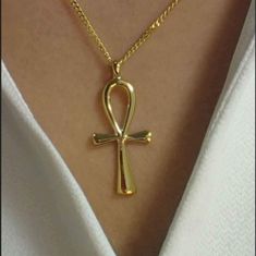 Handmade Brandnew Cheap Ankh Necklace As Gift, Egyptian Accessories, Egyptian Cross, Penny 1, Egyptian Ankh, Egyptian Necklace, Ankh Necklace, Crystals Gems, Ankh Cross