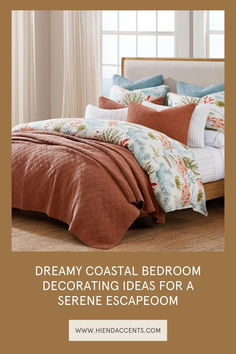 Oceania Bedding Set+ coastal bedroom decorating ideas Coastal Style Furniture, Coastal Bedroom Decorating, Coastal Bedding, Sleep Sanctuary, Bedroom Decorating Ideas, Coastal Bedroom, Coastal Retreat, Bedroom Decorating