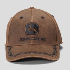 Nwt, John Deere Cap In Brown. Adjustable Velcro Back Strap John Deere Accessories, John Deere Hats, Camo Bucket Hat, Ferrari Jacket, Camo Hats, Cap Mens, Swim Shoes, Levi Jeans 501, Distressed Black Jeans