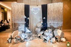 DIAMOND THEME Denim And Diamonds Table, Diamonds And Pearls Prom Theme, Diamond Gala Theme, Diamonds Are Forever Prom Theme, Denim And Diamond Theme Party Ideas, Diamond Theme Birthday Party