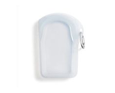 an image of a white object on a white background that looks like it could be used as a keychain