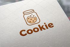 a cookie jar logo is shown on a piece of paper