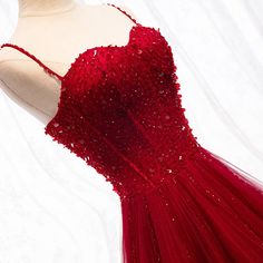 Material:Tulle,Silhouette:A-lineColor:Dark Red,Hemline:FloorLength,Back Details:Lace-up Prom Dress Pictures, Burgundy Evening Dress, Beaded Formal Dress, Long Red Dress, Elegant Prom Dresses