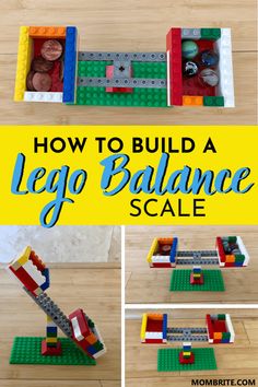 how to build a lego balance scale with instructions for building the base and making it easier