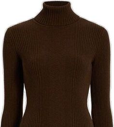 Wool Knit Sweater, Sweater Brown, Ribbed Turtleneck, Wool Knit, Cotton Wool, Brown Sweater, Wool Blend Sweater, Season Colors, Wool Yarn