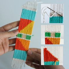 the weaving technique is being used to make beading