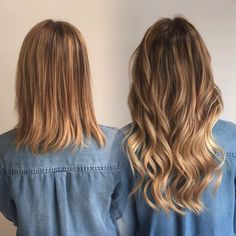 Balayage Hair Extensions Before And After, Extations Hair Before And After, Hair Extensions For Short Hair Before And After, 24 Inch Hair Extensions, Hair Extension Salon, Tape Ins, Real Hair Extensions