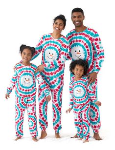 PRICES MAY VARY. Unique Festive Tie-Dye Design: PATPAT family christmas pajamas feature tie dye design with vibrant colors that instantly bring the holiday spirit into your home. The prints include adorable snowmen, gingerbread men, and Santa Claus, making each piece a standout. Comfortable Material: Made from soft, breathable, and skin-friendly fabric, these family holiday pajamas sets can be enjoyed for many holiday seasons to come. The fabric is also easy to care for, making it practical for