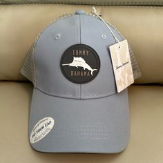 Nwt Tommy Bahama Trucker Hat. White Marlin Fish On Patch On Front. Color Is Baby Blue With Gray Mesh. Gray Casual Fishing Hat, Casual Gray Fishing Hat, Casual Blue Trucker Hat For Fishing, Yellow Baseball Cap, White Marlin, Marlin Fish, Fedora Hat Men, Safari Hat, Watch Trends