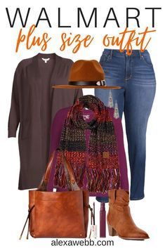 Walmart Plus Size Fall Outfits, Walmart Plus Size Outfits 2023 Fall, Alexa Webb Fall 2023, Size 16 Fall Fashion For Women, 2023 Fall Plus Size Fashion, Petite Plus Size Fall Outfits, Winter Plus Size Outfits 2023, Plus Size Modest Fall Fashion, Plus Size Fall Style