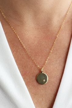 "Moonstone gold coin necklace, moonstone pendant necklace, stacking necklace, minimalist gold necklace, 14K gold filled chain, gift for her NEW BEGINNINGS GROWTH PROSPERITY TRUST TRANSFORMATION Get elegant with this subtle Moonstone Gold Necklace, an everyday essential and made for easy layering. Some suggestions are shown in the photos. Feel the strong connection of Moonstone to the lunar cycle, reminding us that everything is part of a cycle of change. Let it provide you with the source of inn Everyday 14k Gold Filled Coin Necklace With Round Pendant, Minimalist 14k Gold-filled Birthstone Necklace With Delicate Chain, Minimalist 14k Gold Filled Birthstone Necklace With Delicate Chain, Minimalist Round Pendant Birthstone Necklace, Delicate Everyday Charm Necklace With Coin Pendant, Everyday Minimalist Round Pendant Birthstone Necklace, Dainty 14k Gold Filled Tarnish Resistant Coin Necklace, Everyday Dainty 14k Gold Coin Necklace, Everyday Delicate Round Coin Necklace