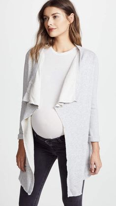 Ingrid & Isabel Drape Front Cardigan Maternity Sweater Dress, Maternity Cardigan, Grey Drapes, Flannel Dress, Cute Cardigans, Maternity Sweater, After Pregnancy, Sonia Rykiel