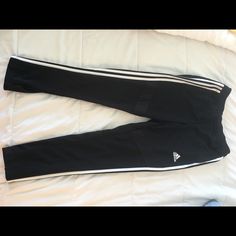 Cutest Adidas High Waist Joggers- Too Small For Me! M Fits Like A S Black Adidas Athleisure Joggers, Adidas Sportswear Joggers With Moisture-wicking, Adidas Black Sports Joggers, Adidas Sporty Moisture-wicking Joggers, Adidas Sporty Moisture-wicking Sweatpants, Adidas High, Me M, Adidas Pants, Adidas Black