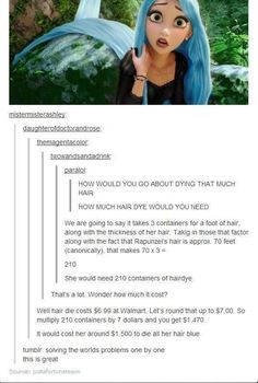 Rapunzel Hair, Dye Hair, Disney Memes, Disney Funny, Disney And Dreamworks, Hair Dye, Disney Love, Disney Magic, Tumblr Funny