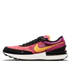 (GS) Nike Waffle One 'Active Fuchsia' DC0481-600 (SNKR/Cozy/Retro/Casual/Low Top/Shock-absorbing) Nike Waffle One, Nike Waffle, Low Top, Waffles, Nike, Sneakers