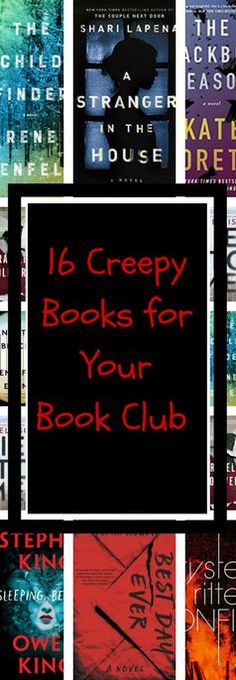 the cover of 16 creepy books for your book club