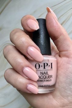 Milky Pink Nail Polish, Opi Bubble Bath Gel, Opi Nail Strengthener, Opi Gel Nail Polish, Manicure Essentials, Opi Bubble Bath, Overlay Nails, Opi Gel Nails, Milky Pink