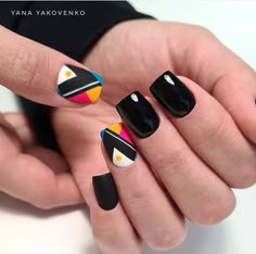 40 most beautiful bridal Wedding 2023 nails’ design ideas 2023 | Summer Nails Geometric Nails Short, Short Nail Designs Gel Simple Art Ideas, Nordic Nail Art, Funky Nail Art For Short Nails, Black Geometric Nails, Boho Nails, Unique Nail Art, Geometric Nail Art, 2023 Nails