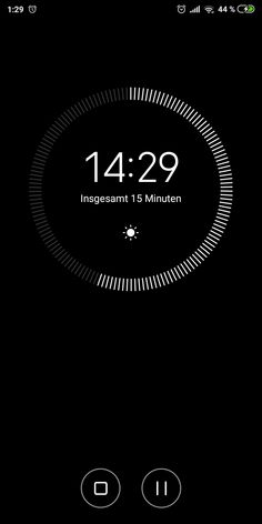 the clock is displayed on an iphone's screen, and it appears to be showing 11 29