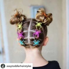 Wacky Hairstyles, Girls School Hairstyles, Halloween Hairstyles, Wacky Hair Days, Wacky Hair, Crazy Hair Day At School