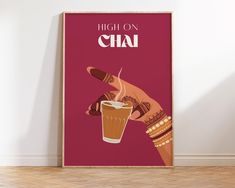 Chai Wall Art, Indian Kitchen Prints, Desi Wall Art, Indian Restaurant Art, Chai Print, Tea Art Print, Indian Art, Desi Art, South Asian Art Hello welcome to KalaakaAr by Rekha! Featuring Printable art which is an easiest and affordable way to decorate your space. Simply download, print, and frame! You can get your wall art *PRINTED/FRAMED and SHIPPED* here: https://www.printful.com/custom/wall-art/personalized/a/easyprint To find more from this collection - Click this link - https://www.etsy.co Chai Art, Tee Kunst, Wall Art Indian, Desi Art, Restaurant Art, Art Restaurant, South Asian Art, Art Indian, Indian Kitchen