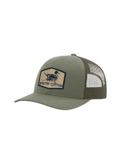 Our new Pintail Patch mid profile, structured snap back Trucker hat. Decorated right here in the USA. Embroidered patch and two color mid profile hat creates a sharp, confident look. Hat is adjustable. A True Struttin' Cotton original. We promise that you will love this cap. Cotton Trucker Baseball Cap With Flat Brim, Cotton Trucker Hat With Flat Bill, Fitted Trucker Snapback Hat With Flat Bill, Fitted Trucker Snapback Baseball Cap, Fitted Cotton Snapback Baseball Cap, Cotton Trucker Hat With Logo Patch And Curved Brim, Trucker Style Cotton Baseball Cap With Logo Patch, Fitted Trucker Baseball Cap With Curved Bill, Cotton Snapback Hat With Embroidered Patch And Flat Brim