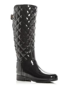 Hunter Women's Refined Gloss Quilted Rain Boots Hunter Refined Boots, Hunter Refined, Hunter Boots Outfit, Rain Boots Fashion, Quilted Boots, Fashionable Snow Boots, Womens Rain Boots, Hunter Rain Boots, Alaska Cruise