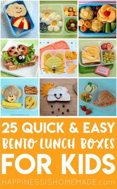 25 quick and easy bento lunch boxes for kids