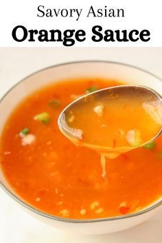 Orange Sauce Recipe, Spring Roll Sauce, Asian Dipping Sauce, Squeezed Orange Juice, Dipping Sauces Recipes, Orange Sauce