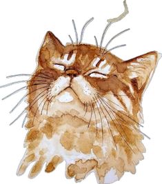 Wc Ideas, Coffee Art Painting, Draw A Cat, Painting Coffee, Painting Animals, Coffee Cat, Sketchbook Cover, Tutorials Drawing, Coffee Painting