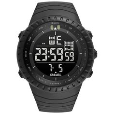 Description: Case Diameter : 50mm Case thickness : 15mm Band width : 24mm   Package Included: - 1 x Watch Watches Digital, Mens Digital Watches, Digital Sports Watches, Led Watch, Modern Clock, Military Watches, Military Army, Silicon Bands, Sport Man